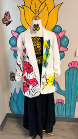 Colibríes painted blazer