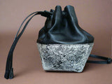 bucket leather purse