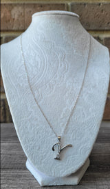 Letter Y (Silver .925) Necklace