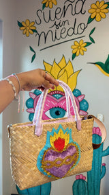 Sacred heart palm purse