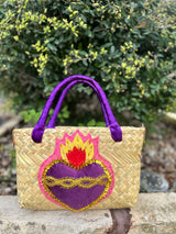 Sacred heart palm purse