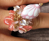Ajustable Talavera/Agatas ring