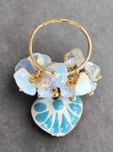 Ajustable Talavera/Agatas ring