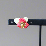 Mini roses earrings