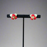 Mini roses earrings