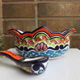 Salsero and spoon talavera pottery