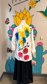 Colibríes painted blazer